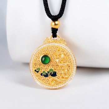 GXP1069-黄金翡翠珐琅...